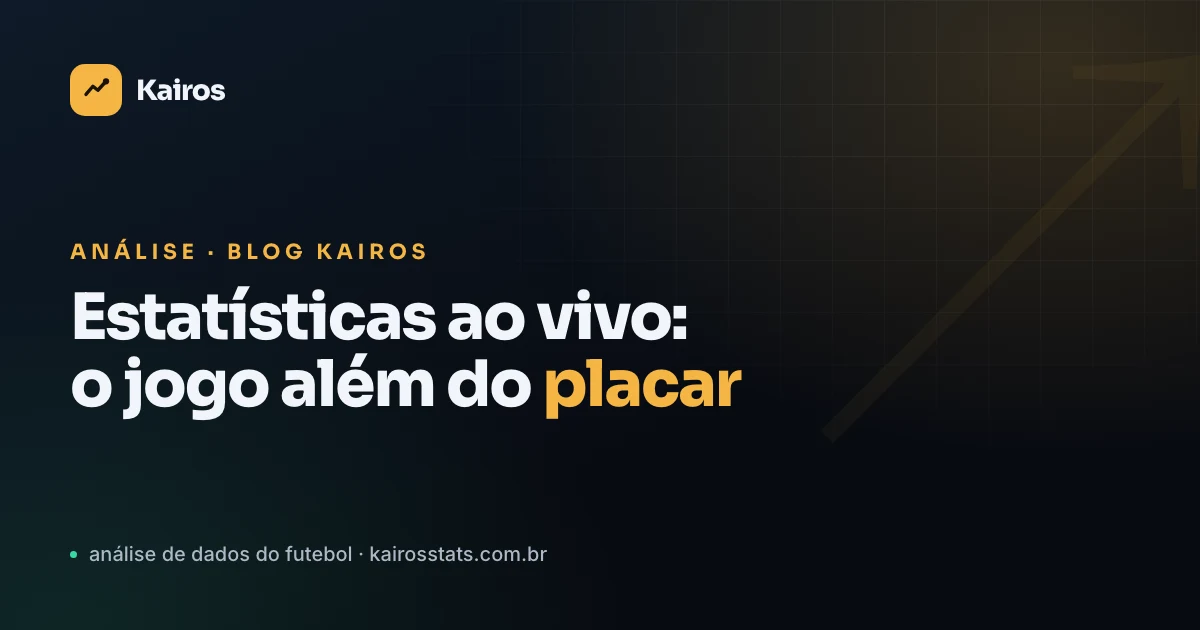 Painel de estatísticas de uma partida em andamento